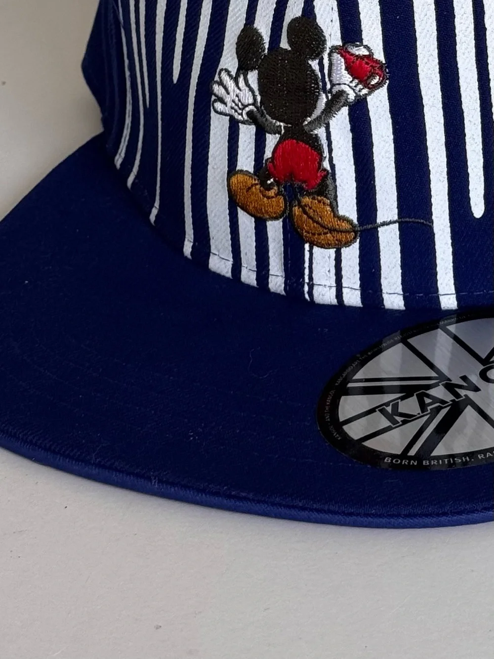 Kangol x Disney Ink Links Mickey Mouse Embroidered Snapback Baseball Cap NWT